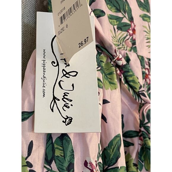 Pippa & Julie Dress Size 6X Pink Summer Dress NEW With Tags - Picture 6 of 6